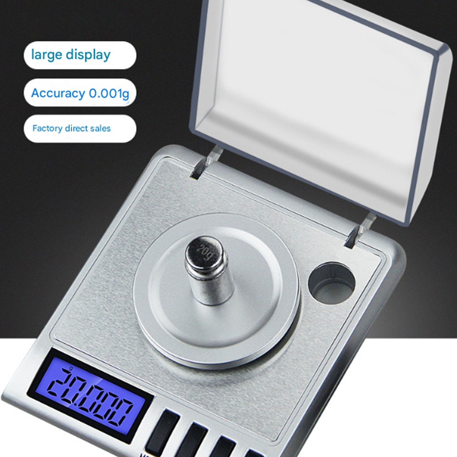 Smart Weigh 20g x 0.001 grams, High Precision Milligram ScaleTmOu