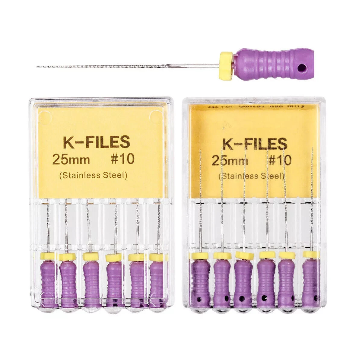 6 Pcs/Pack Endo Dental Stainless Steel Root Canal K-File Files Hand Use 5 Packs