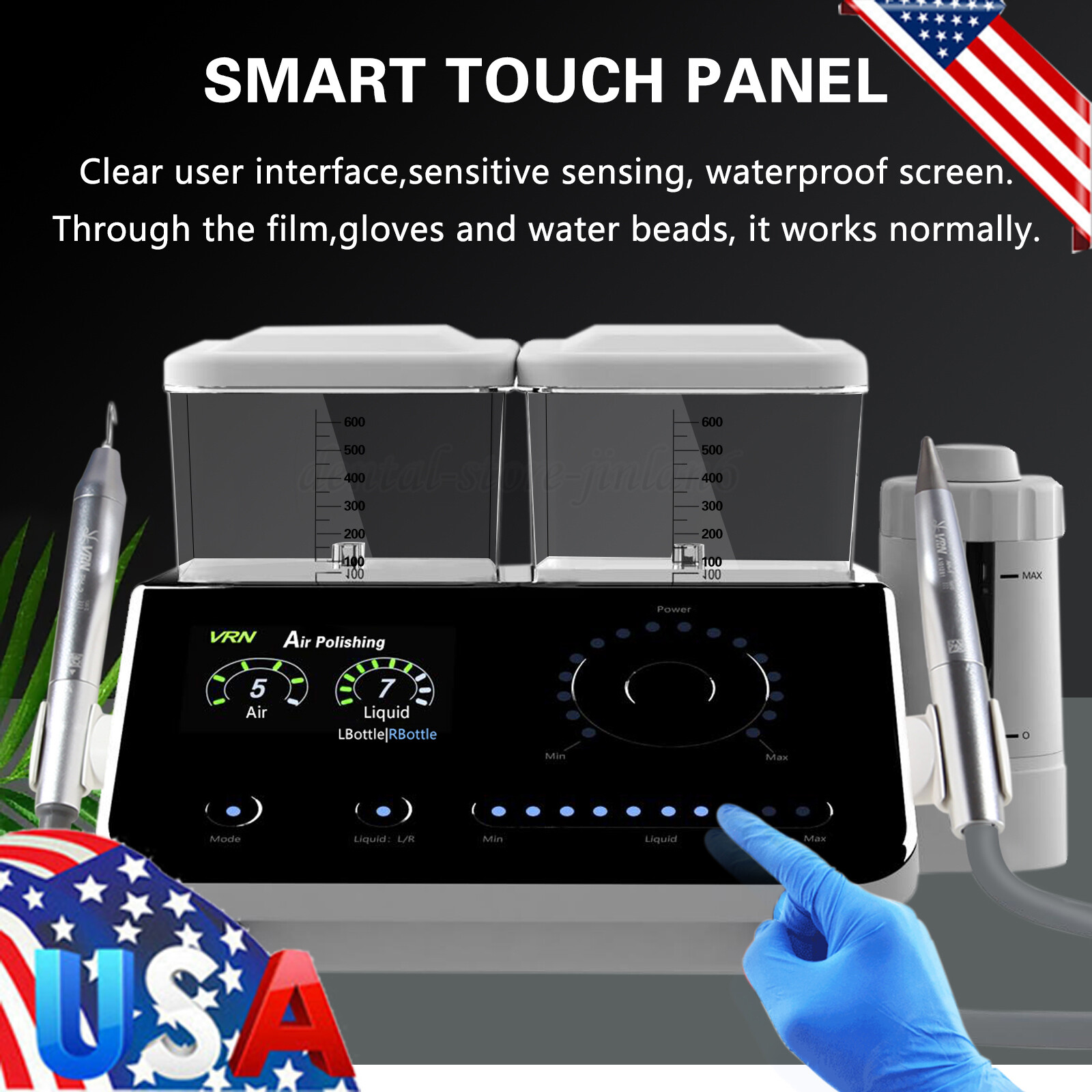 VRN-Q6 Dental LED Ultrasonic Scaler Painless Periodontal Therapy System Device