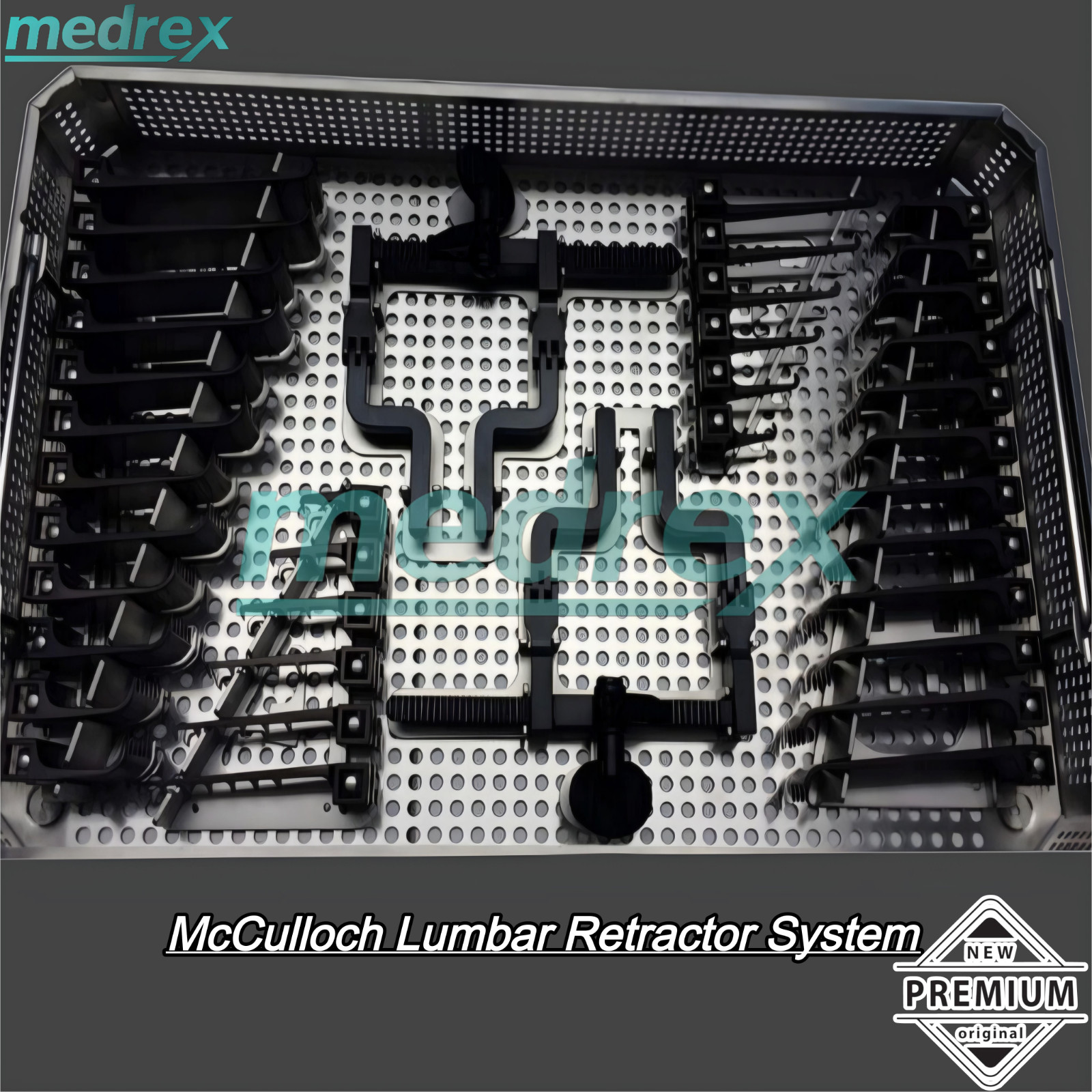 Professional McCulloch Lumbar Retractor Set Spinal Instruments Complete Set