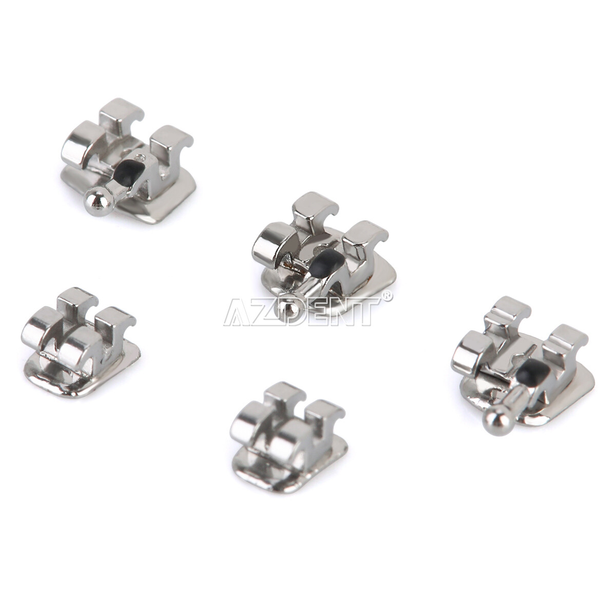 AZDENT Dental Orthodontic Brackets Braces Mesh Base Mini MBT.022 Hooks 3 4 5