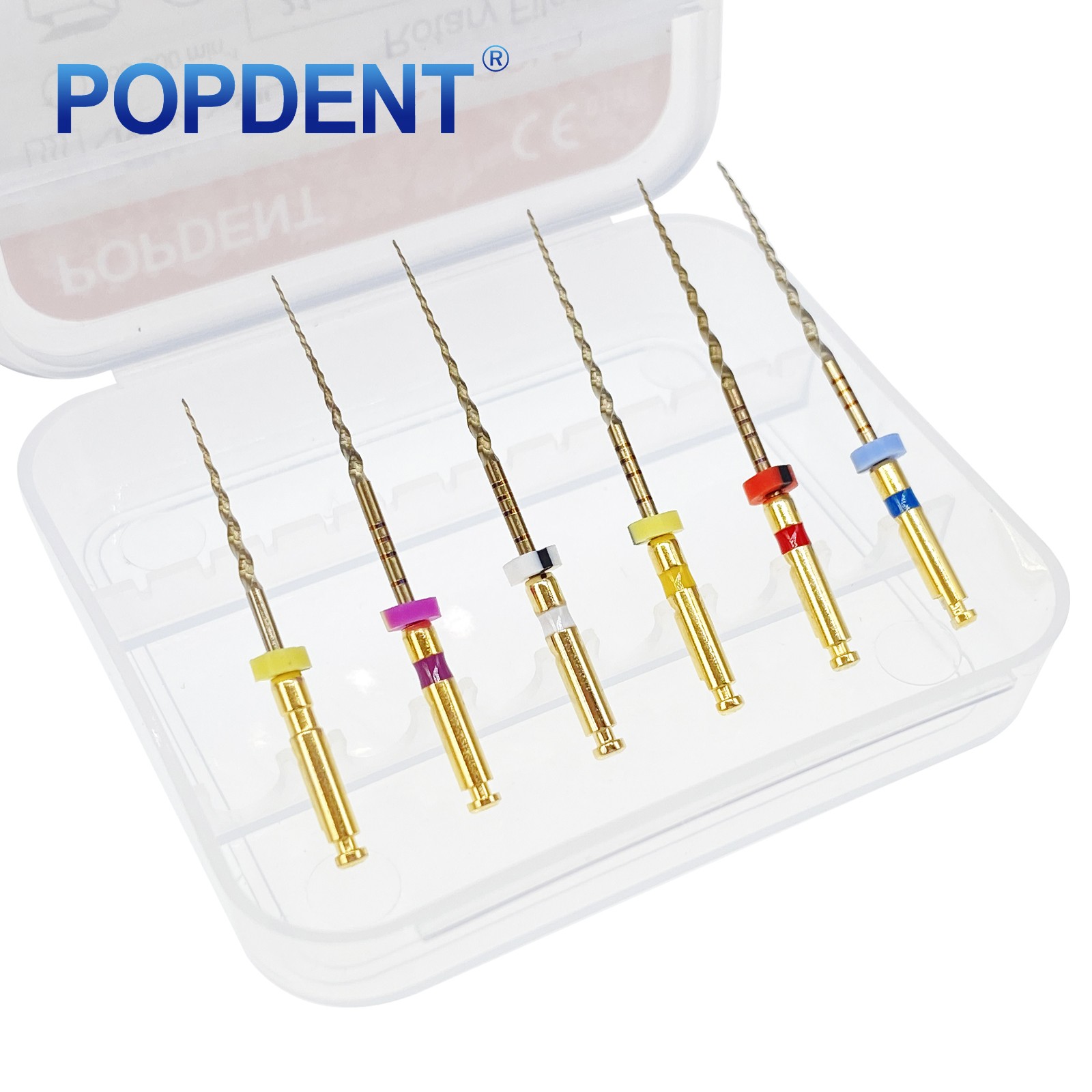 POPDENT Dental Endodontic Rotary Endo Root Canal File X-Pro Blue /Gold Taper