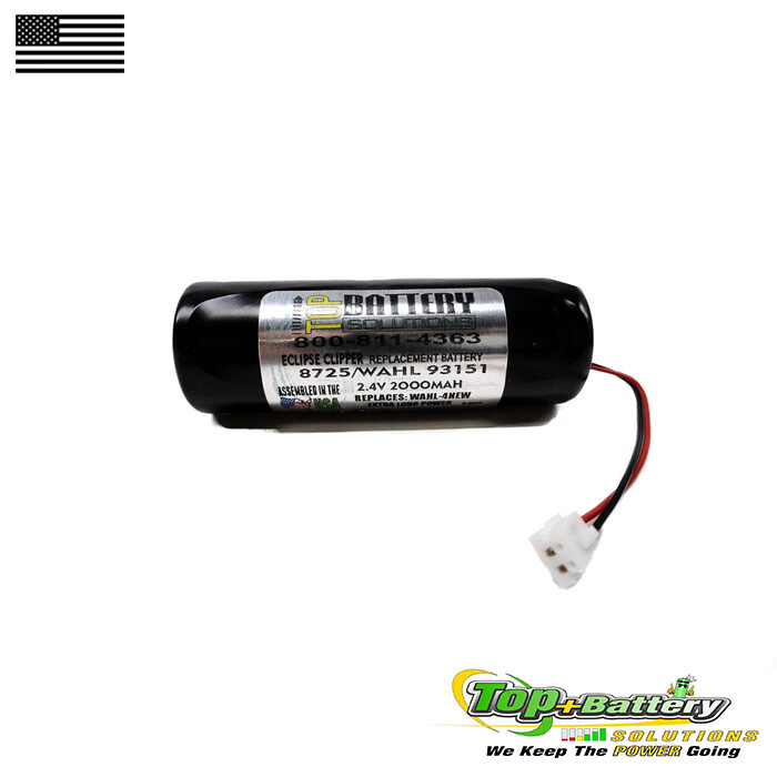 Replacement Battery For 2.4v Wahl Eclipse Clippers 93151 93151-001 WHL-4