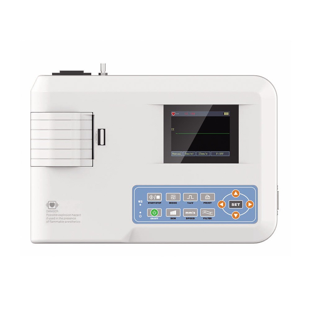 1-Channel 12-Lead Digital EKG Machine – Medical ECG100G Electrocardiograph