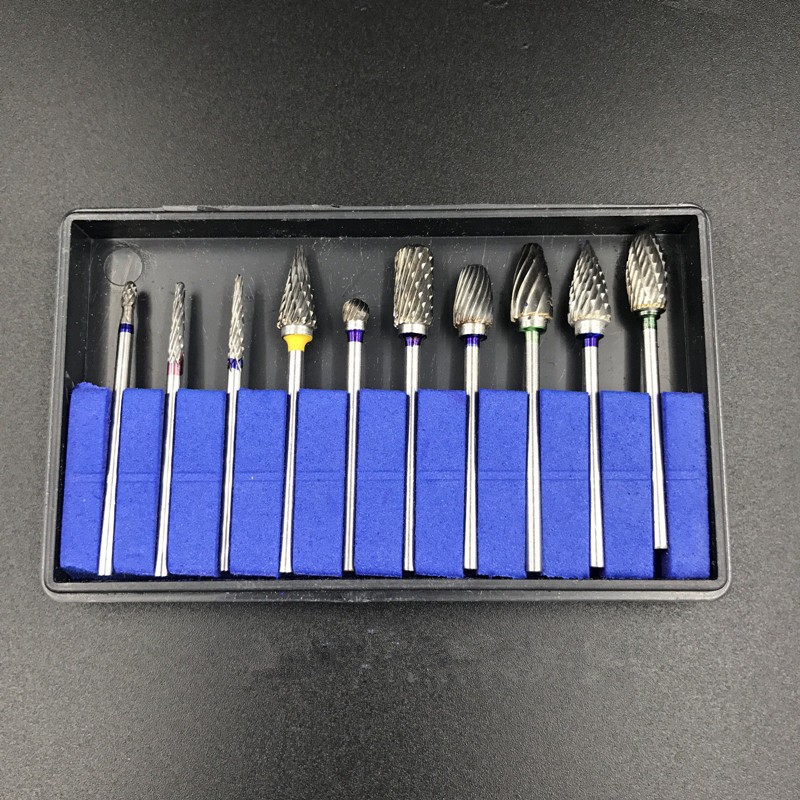 Dental Alloy Acrylic Tungsten Carbide Steel Cutter Kit Bur Drill Polisher 2.35mm