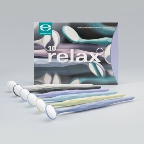 HAHNENKRATT Relax FS Rhodium 5 Plane 24 mm Dental Mirrors Pack of 10 (Free Ship)