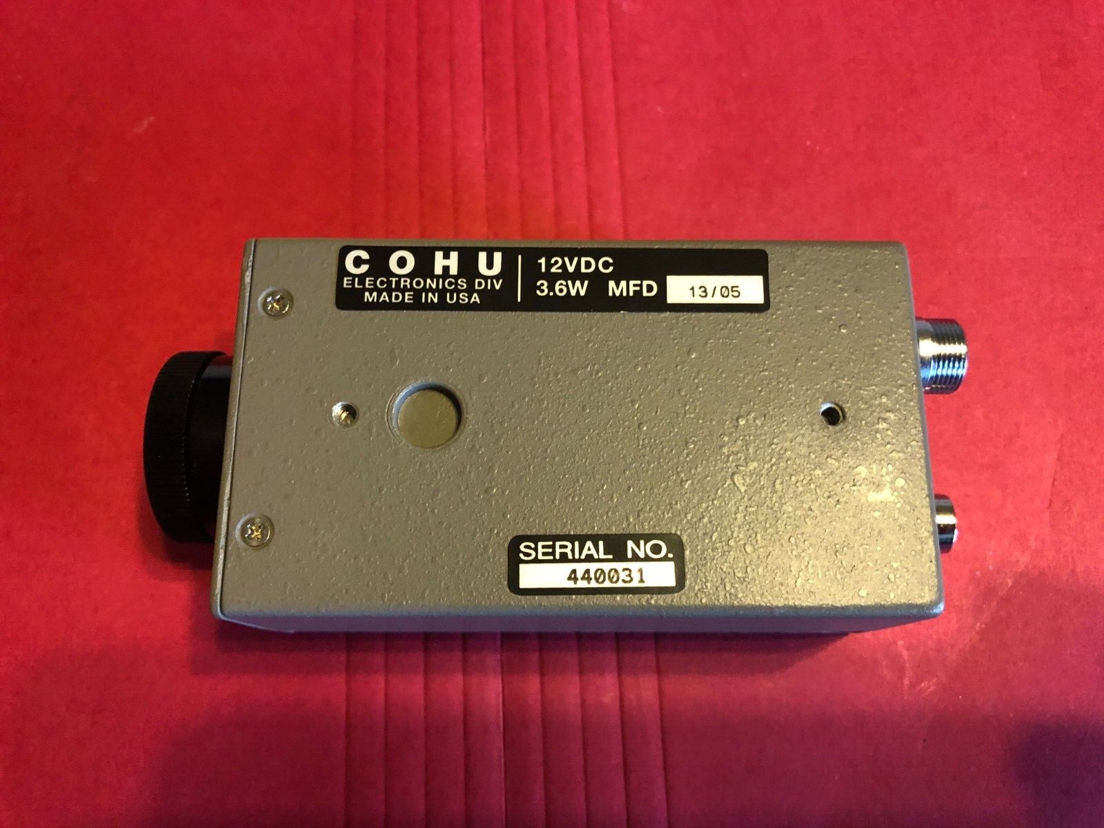 Cohu 2122-2003 Video Camera, No signs of use or installation, tested.