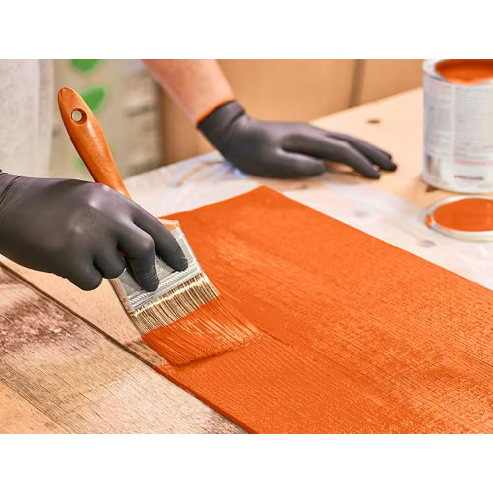 HDX Dual Layer Nitrile Heavy Duty Single Use Chemical Resistant Gloves – 40 Ct.
