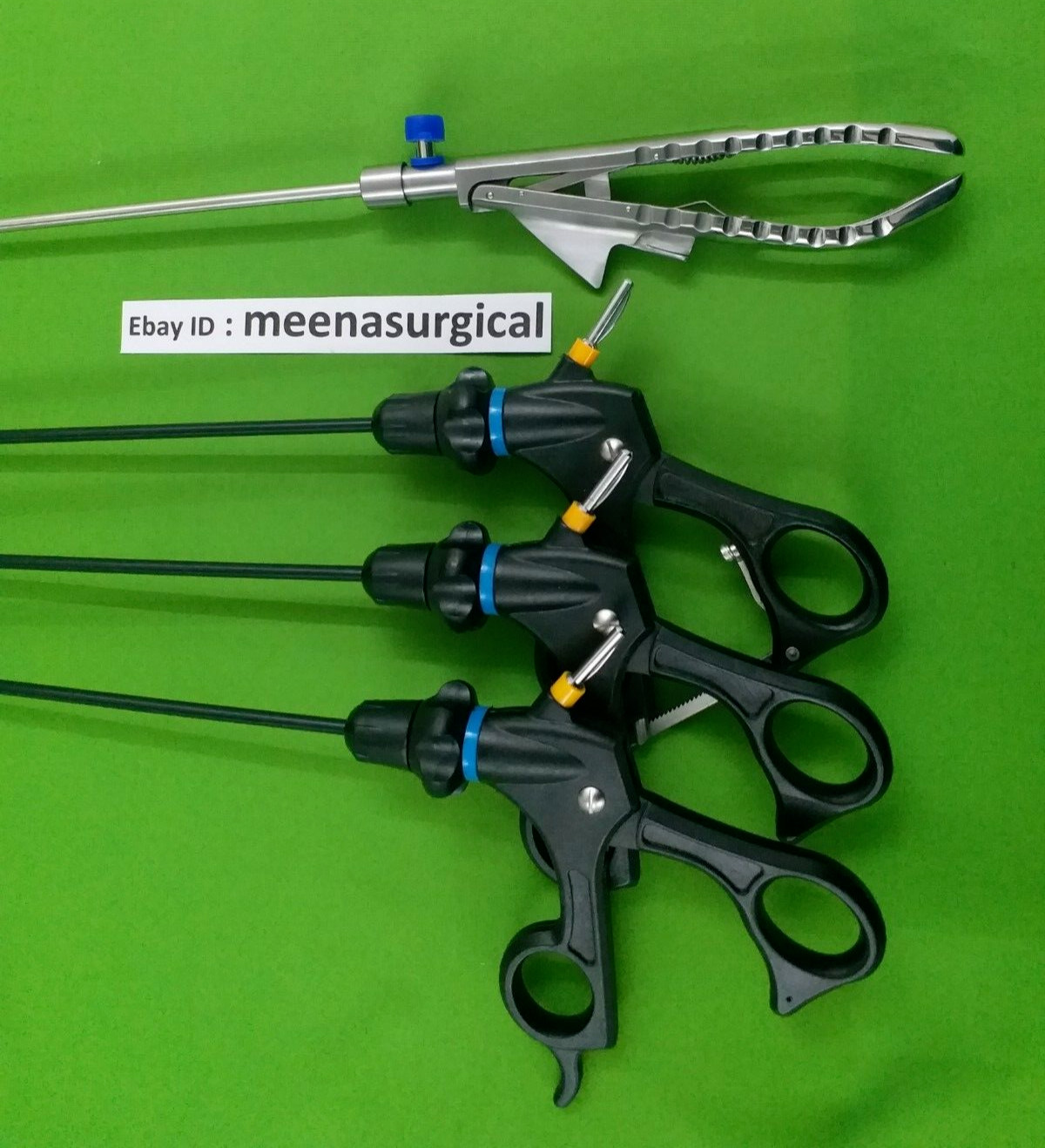 4 PC Laparoscopic Set Needle Holder 5mmx330mm Endoscopy Surgical Instruments