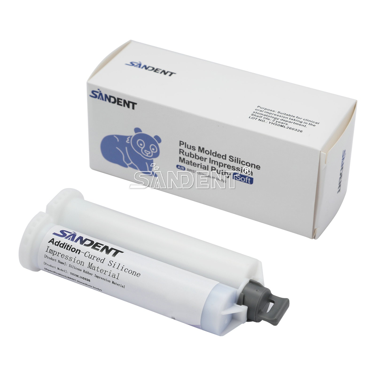 Dental VPS Medium Body Impression Material Fast Set 50ml Cartridge pr