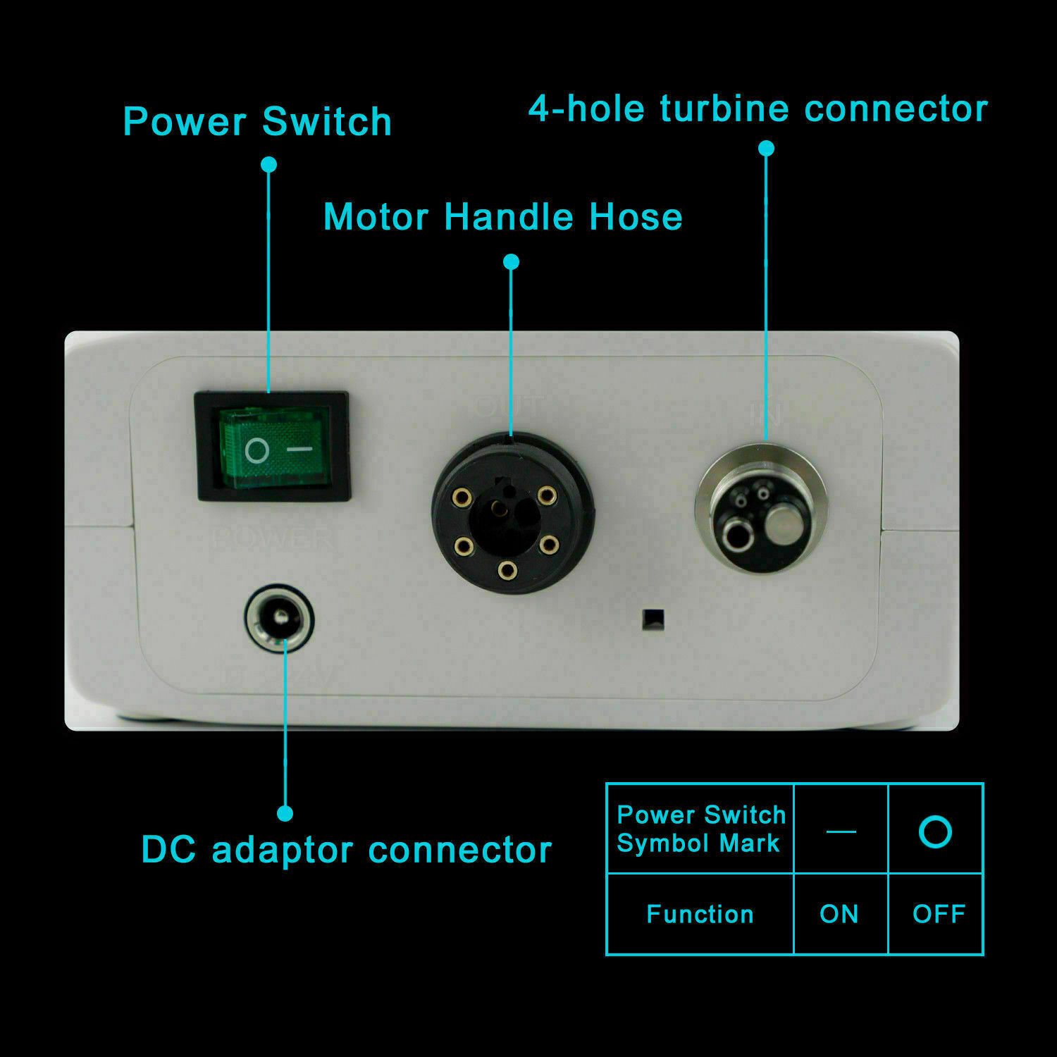 3rd Generation CICADA Dental Electric Motor + 1:1 + 1:5 Handpiece Contra Angle