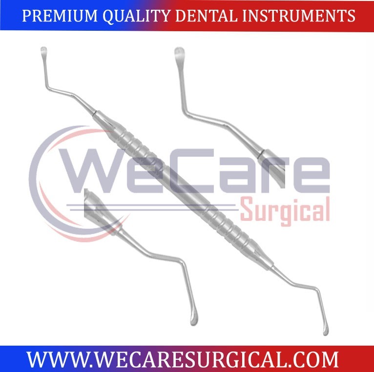 Lucas Curette 2.5mm Surgical Non Serrated Curettes Dental Periodontal Instrument
