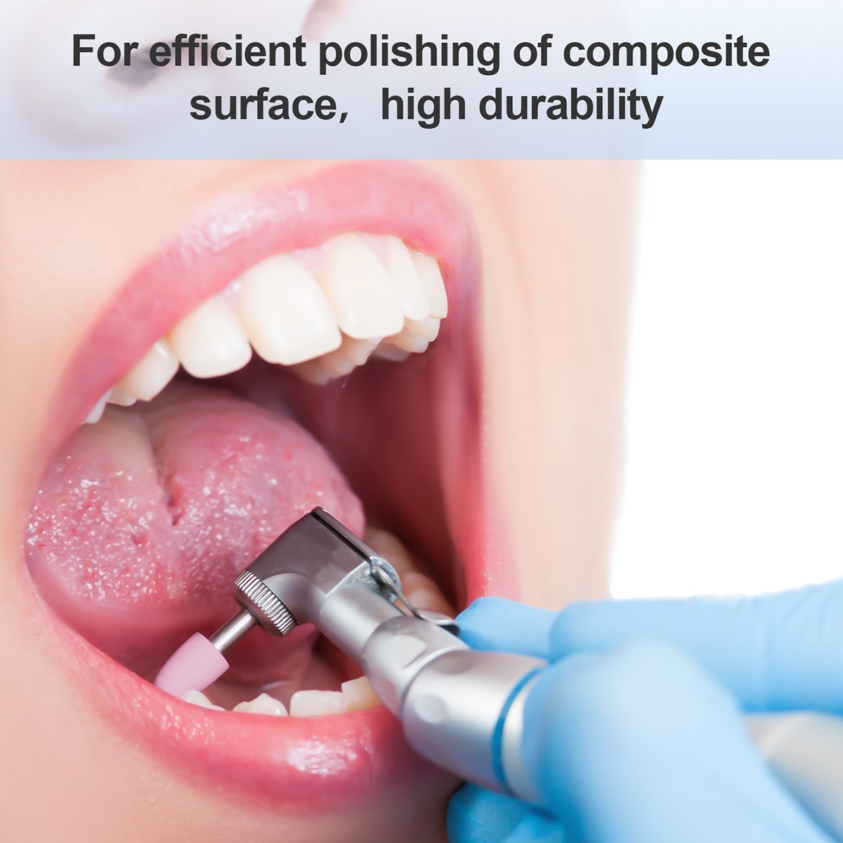 Dental Composite Silicone Polishing kit Coarse Medium Fine RA2.35mm for Handpiec