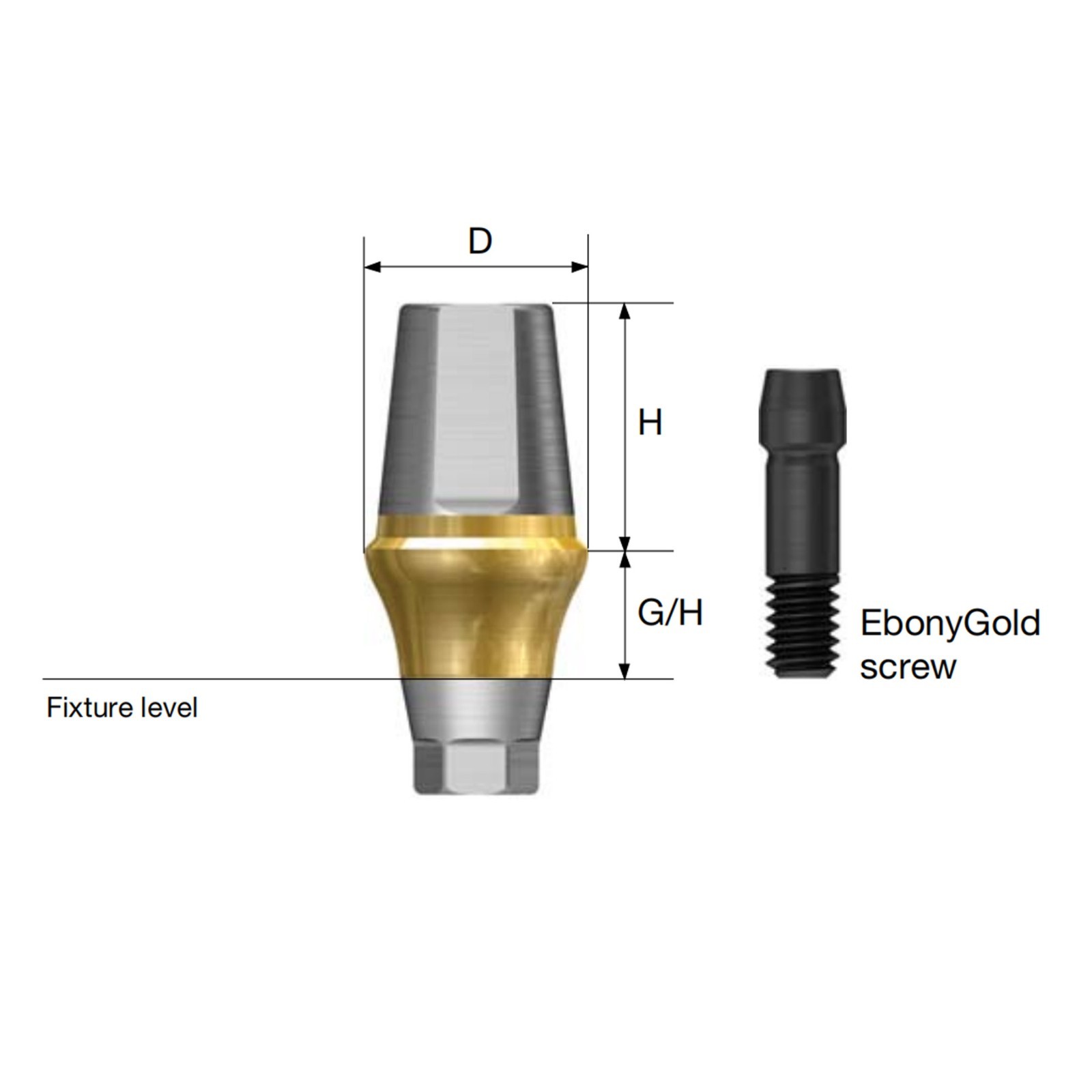 US Dental Straight Transfer Abutment Hex Regular Compatible with Osstem Hiossen