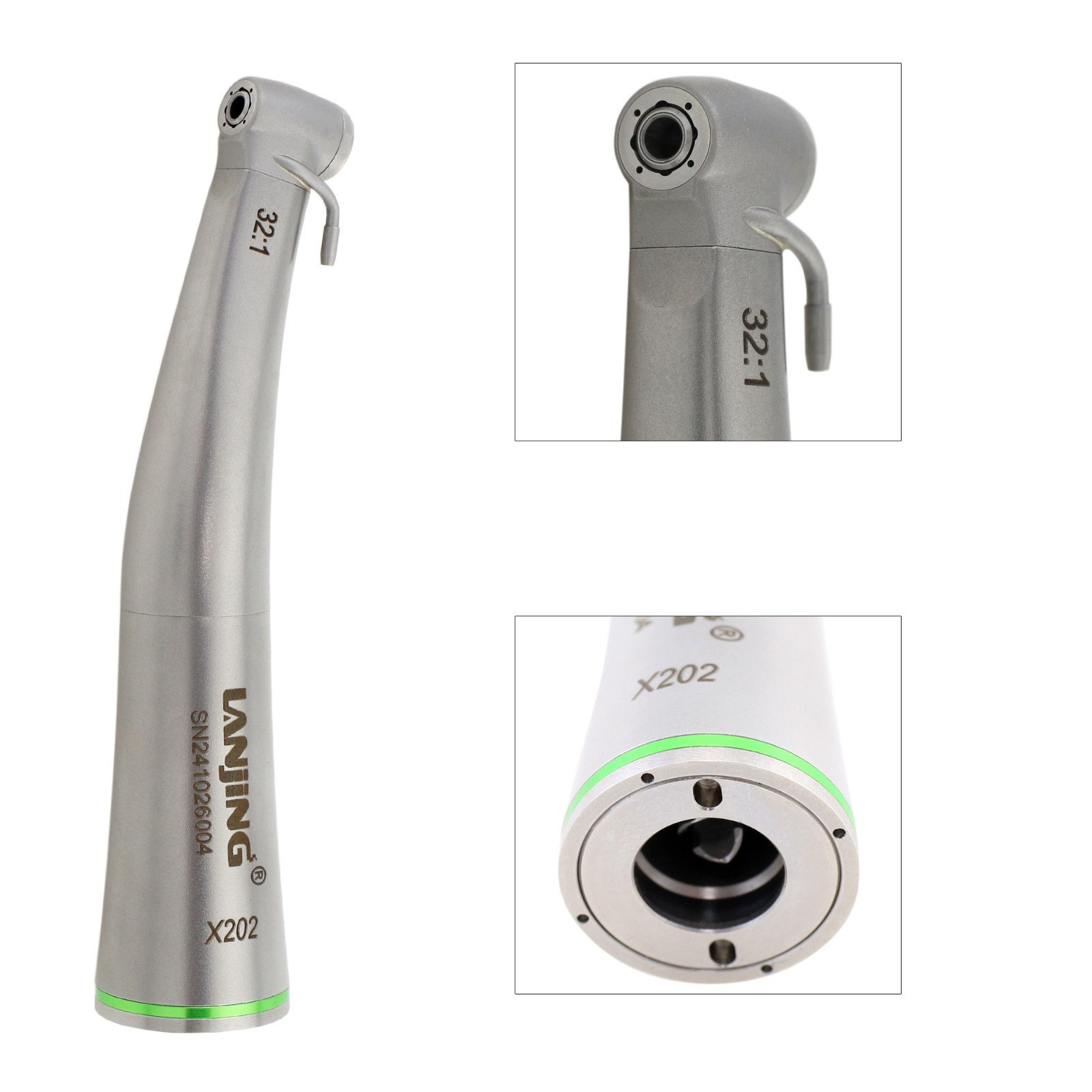 Dental 32:1 Implant Handpiece Contra Angle Slow Speed Mini Head Seayang Saeshin