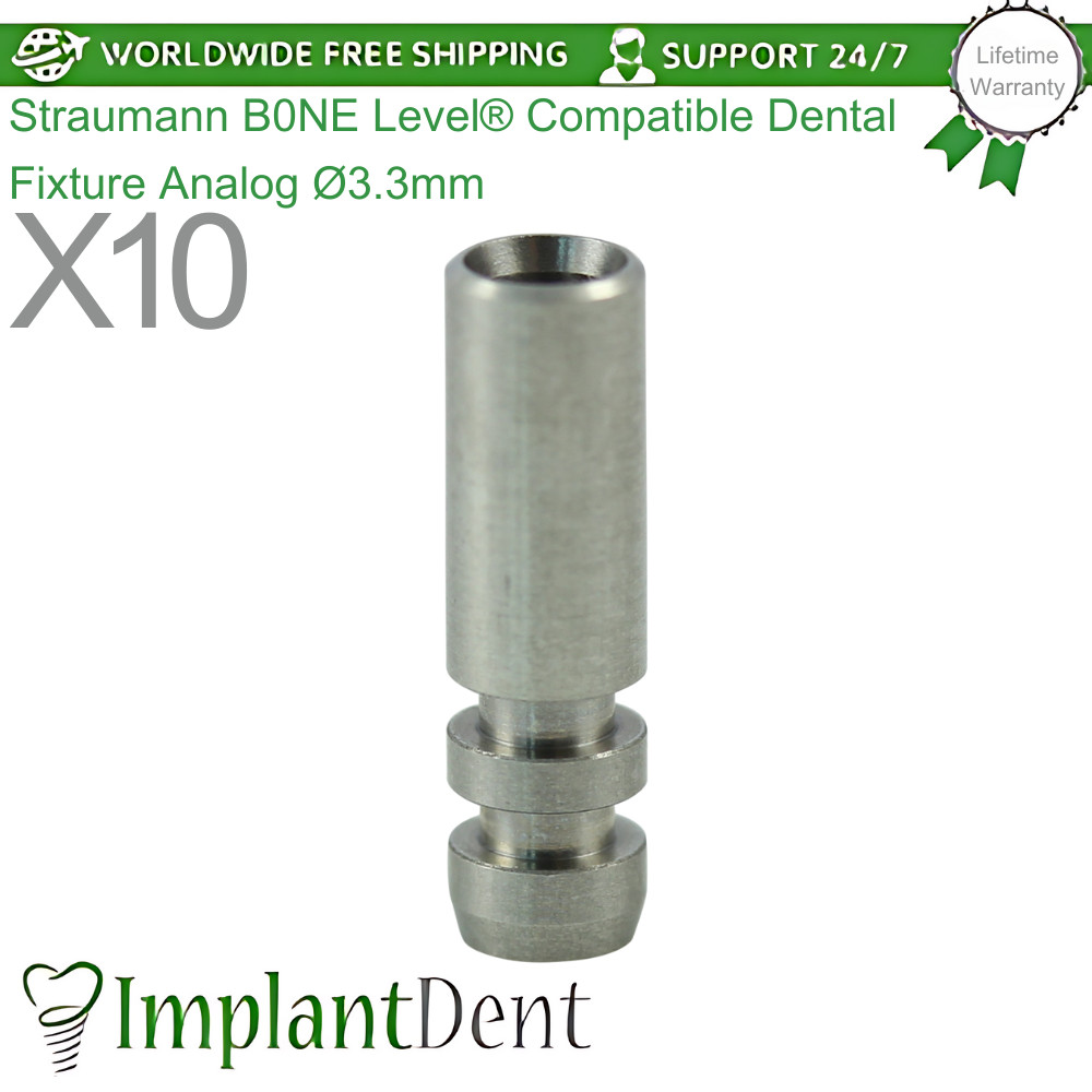 10x Straumann B0NE Level® Compatible Dental Fixture Analog Ø3.3mm NC Dental Tool