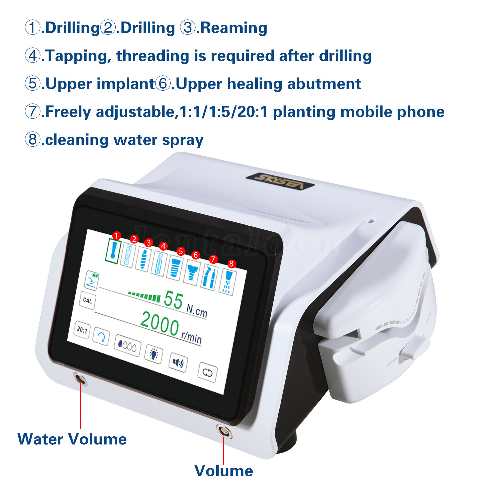 Dental Piezo Motor Surgery &Implant Device 2 IN 1 Bone Cutter Knife TOUCH US-OR
