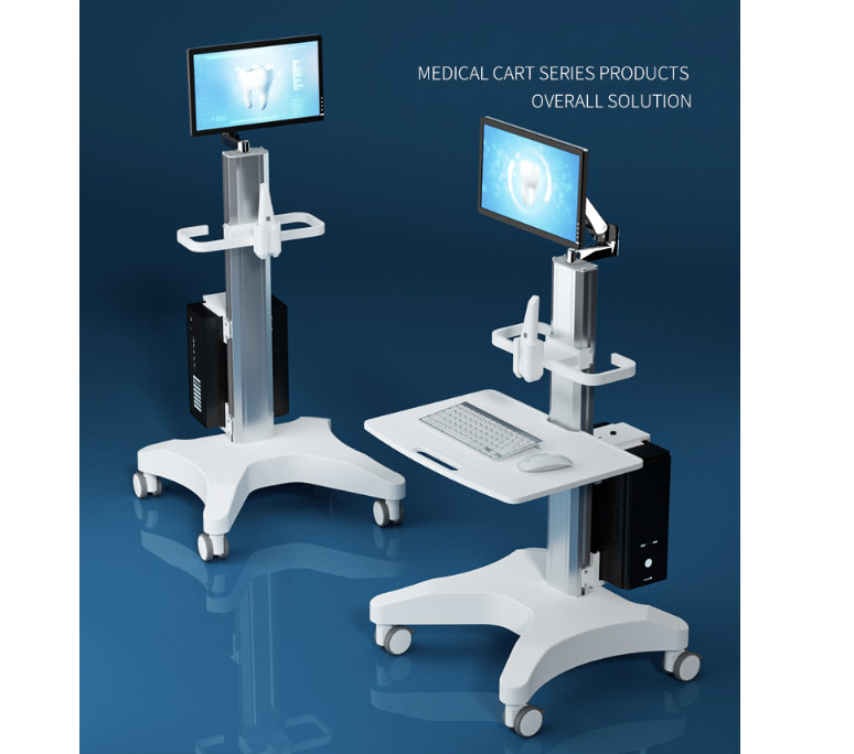 110V Medical Dental Lab Trolley Cart Intraoral Scanner Mobile Cart Clinic