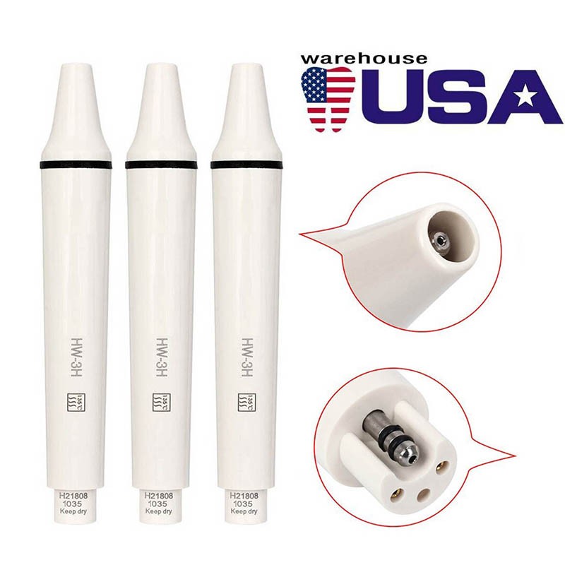 3PCS HW-3H Dental Ultrasonic Scaler Handpiece Piezo Detachable Fit EMS