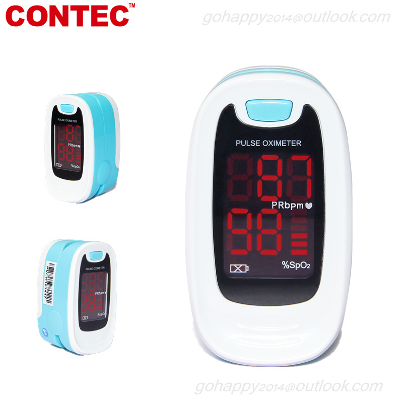 USA Fingertip Pulse Oximeter Blood Oxygen Saturation Monitor Case&Lanyard CONTEC