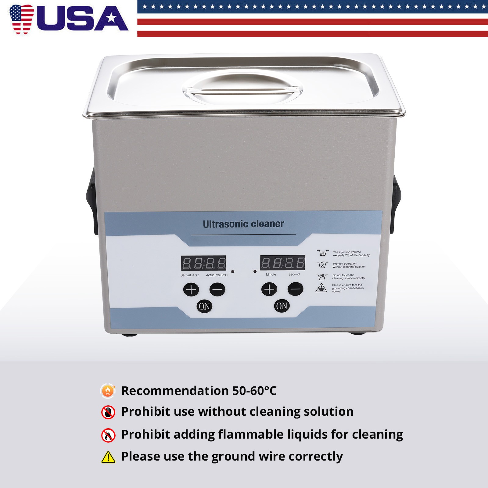 Ultrasonic Cleaner – Dental/Medical/Industrial – New, 3.2 L