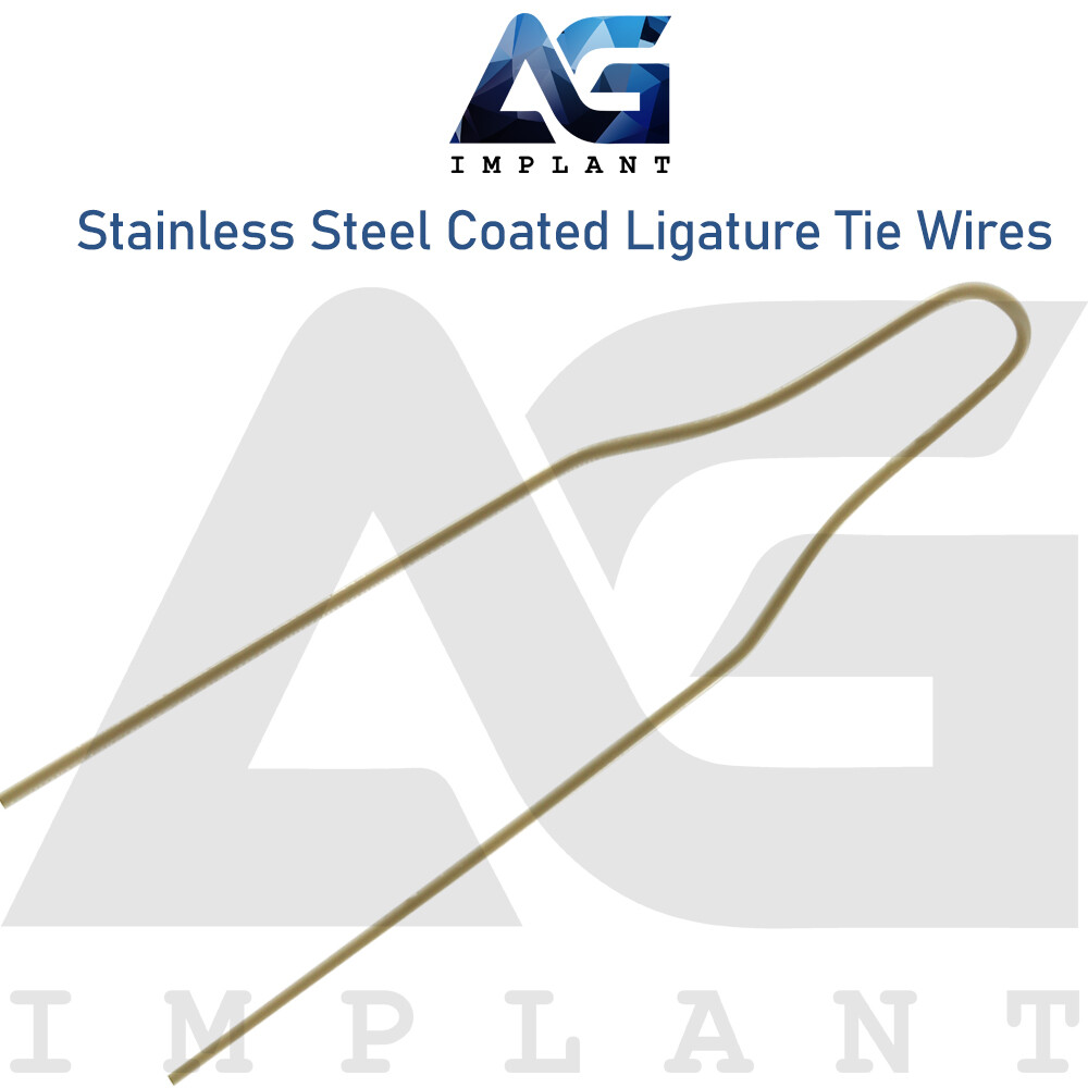 Long Coated Stainless Steel Preformed Ligature Tie Wire Hooks Orthodontic Dental
