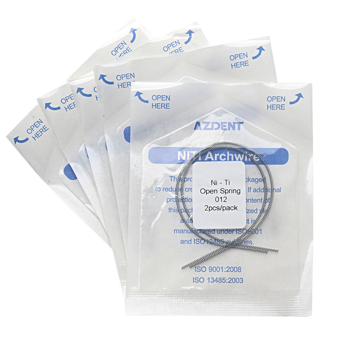 10 Bags Dental Orthodontic Niti Open Coil Spring 0.012*180mm AZDENT