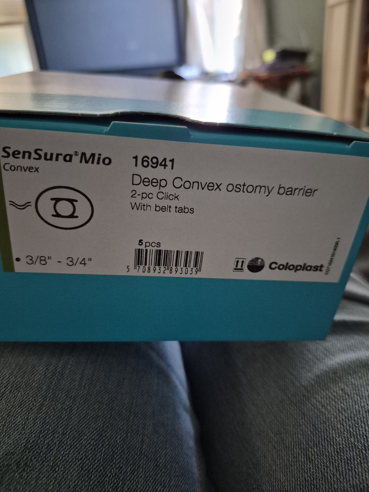 Coloplast SenSura Mio 16941 Deep Convex Pre-Cut Ostomy Barrier 2-Pc 5pcs