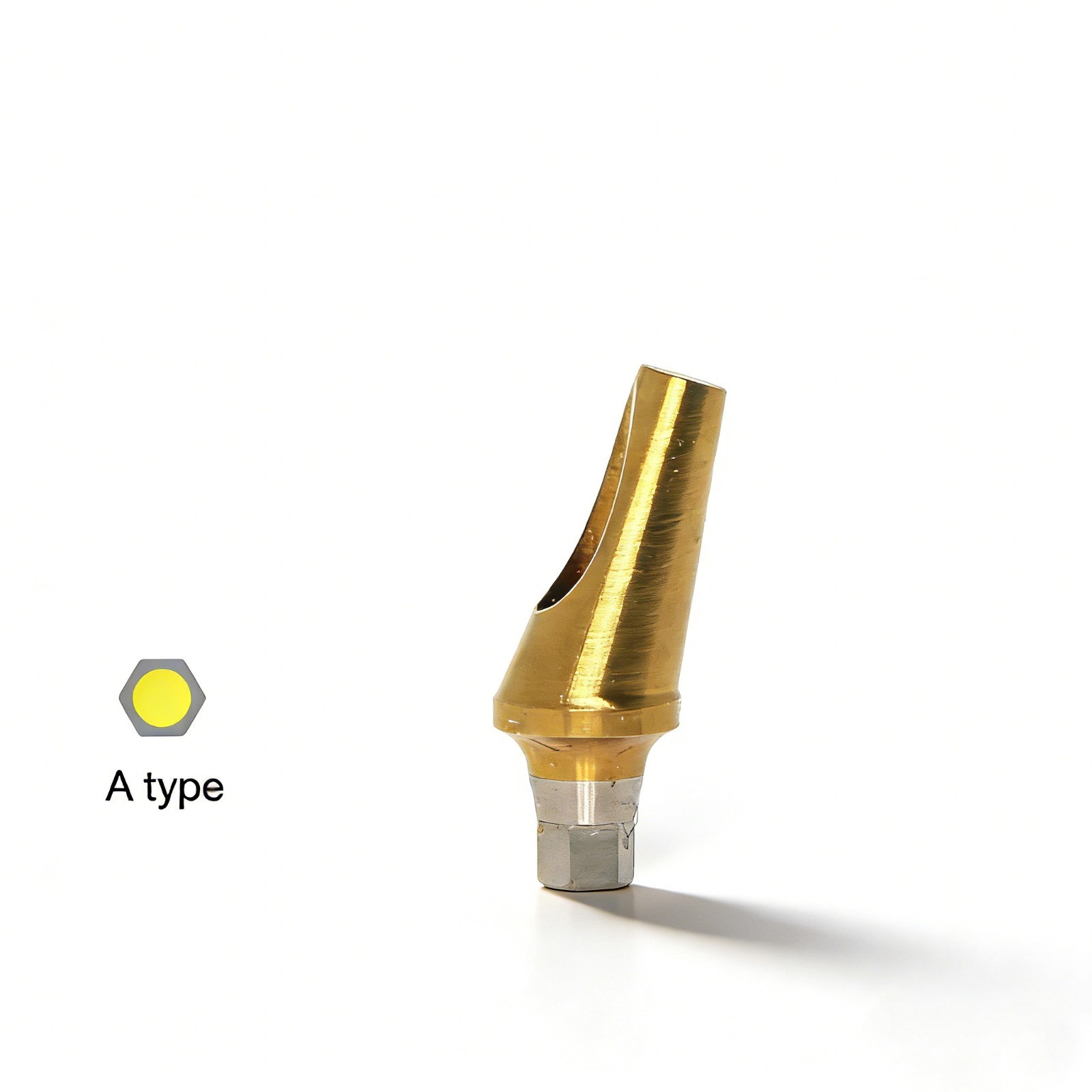 US Dental Titanium Hex A/B 17° Angled Abutment for Hiossen ET Mini Regular Plat