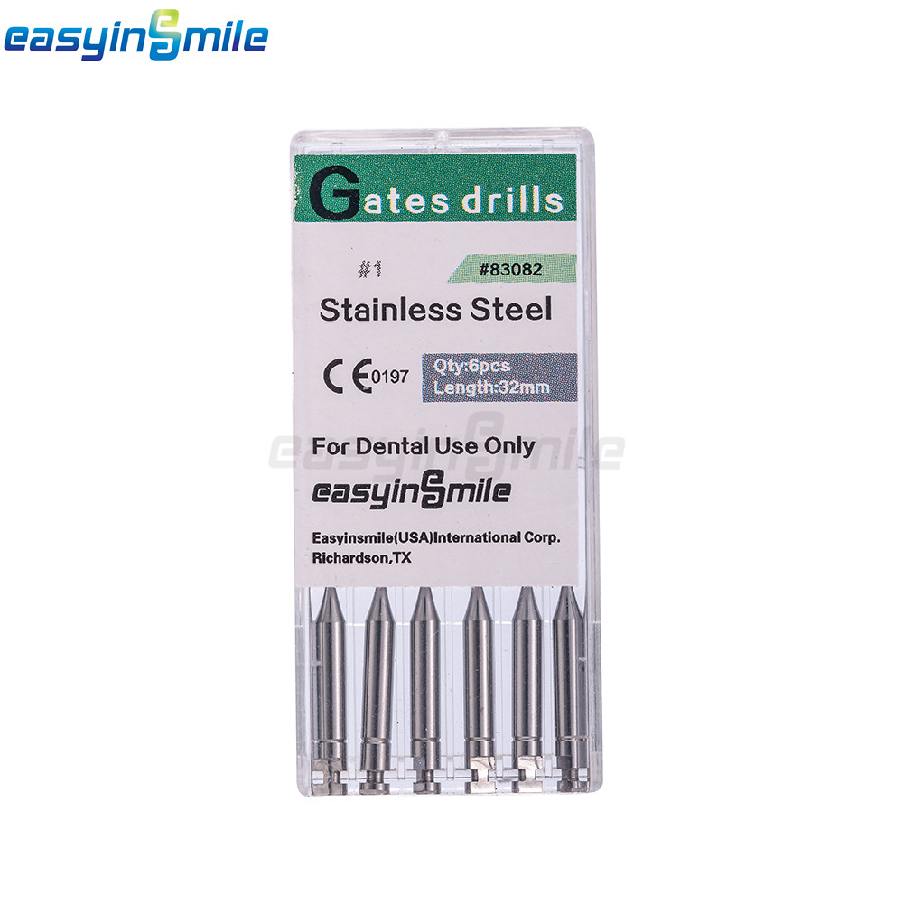 #1-#6 Dental Glidden Drill Endodontic Gates Glidden Bur Root Canal Reamers 6File
