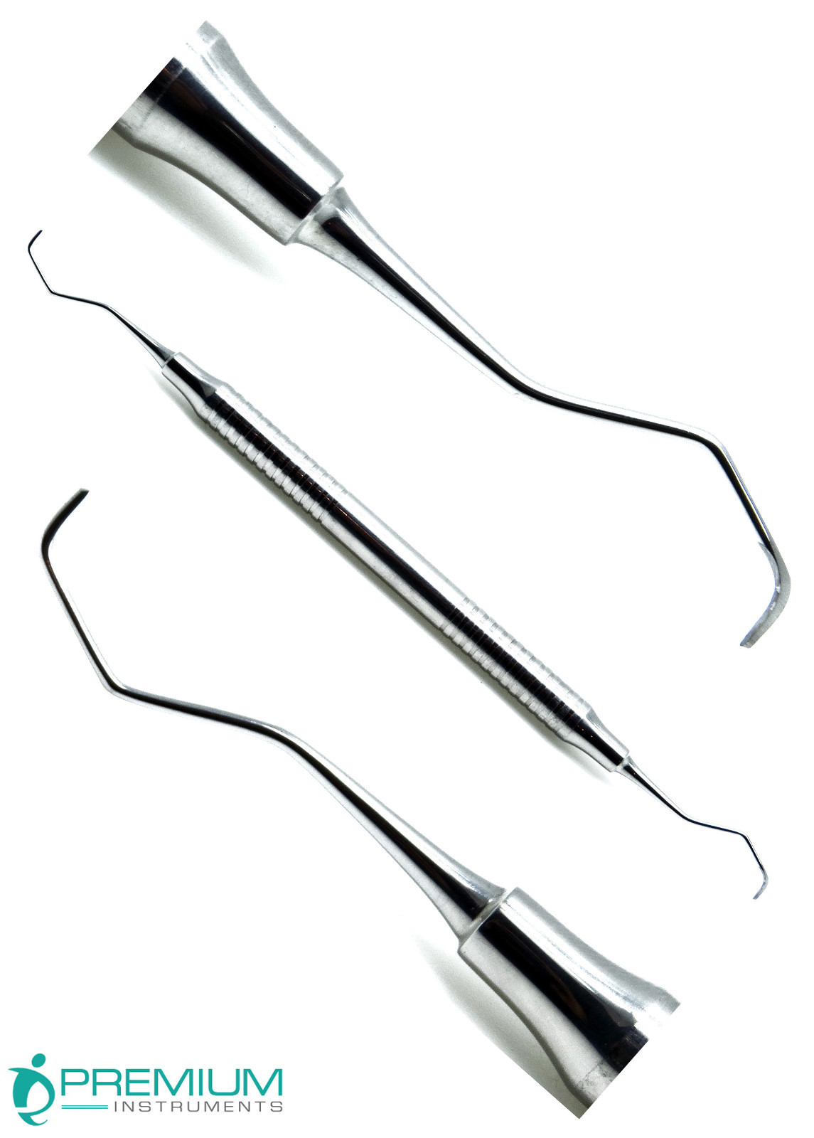 Dental Periodontal Gracey Curettes 3/4 Double Ended Hollow Handle Pro Instrument