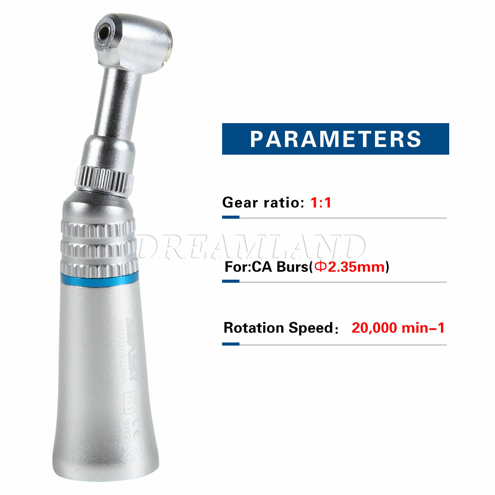 Dental Slow Speed Push Contra Angle Handpiece For NSK 2.35/1.6mm Friction Grip J