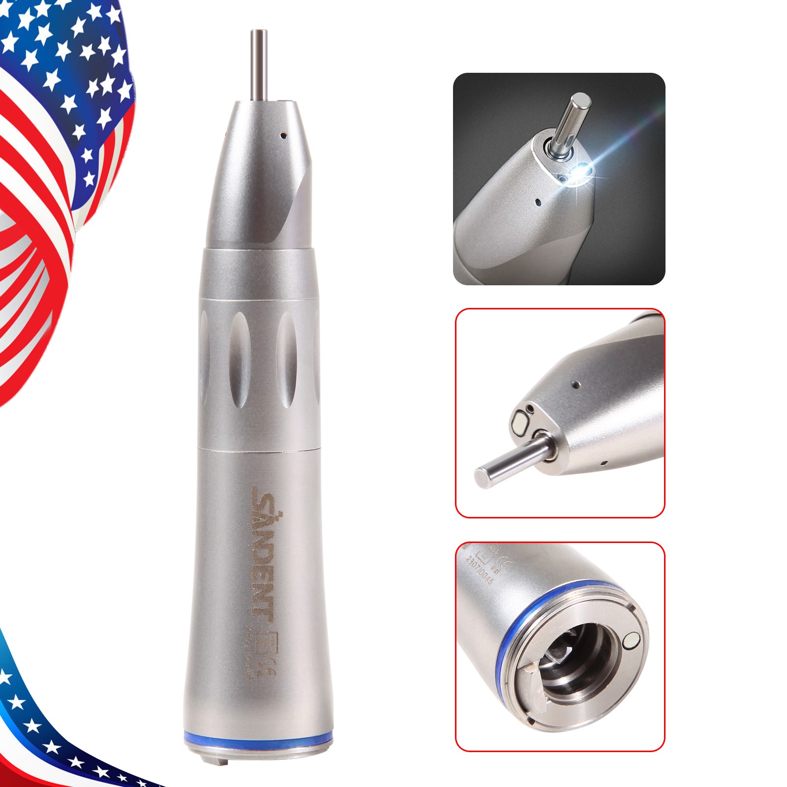 Dental 1:1/20:1 LED Fiber Optic Contra Angle Handpiece NSK Style