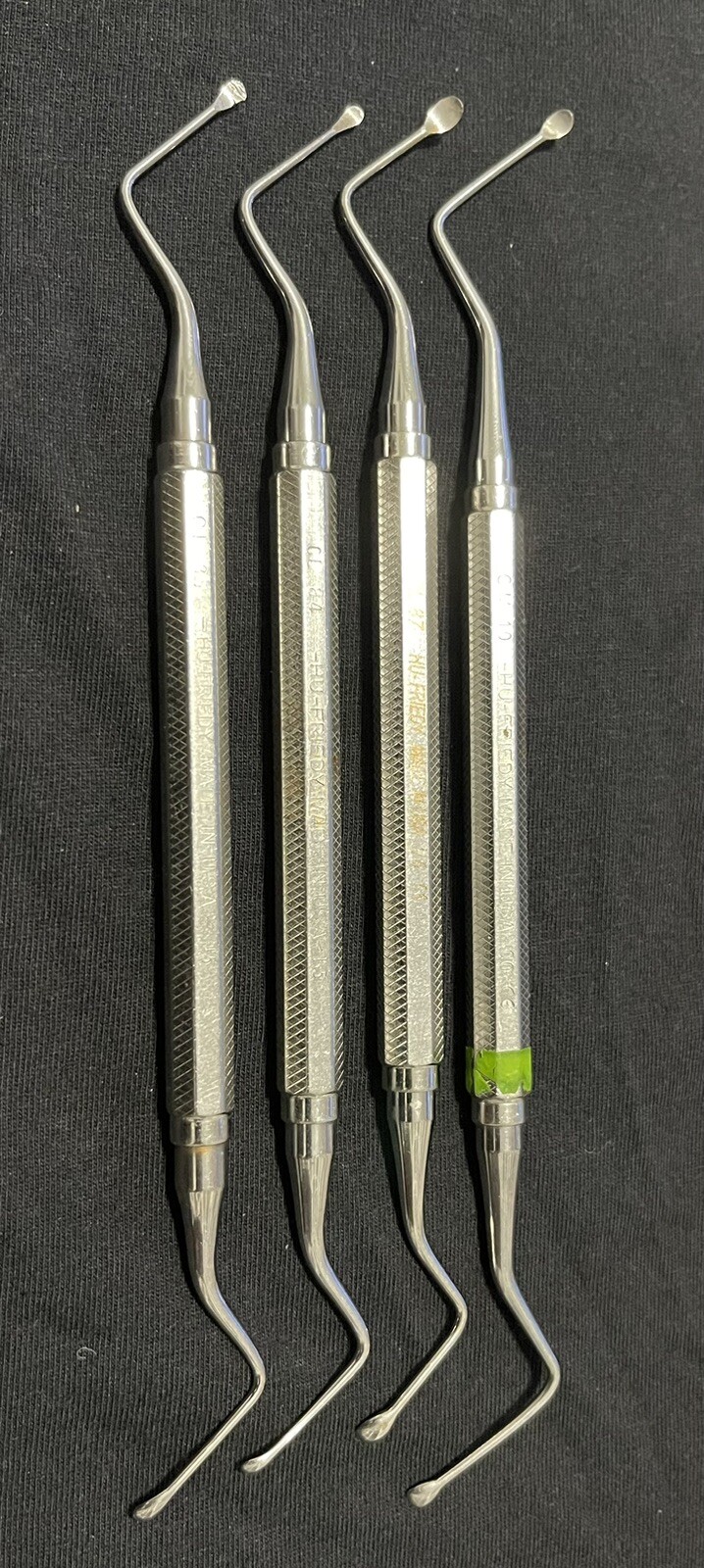 Hu-Friedy SURGICAL CURETTE CL84 CL85 CL87 CM10 (4 Instruments)