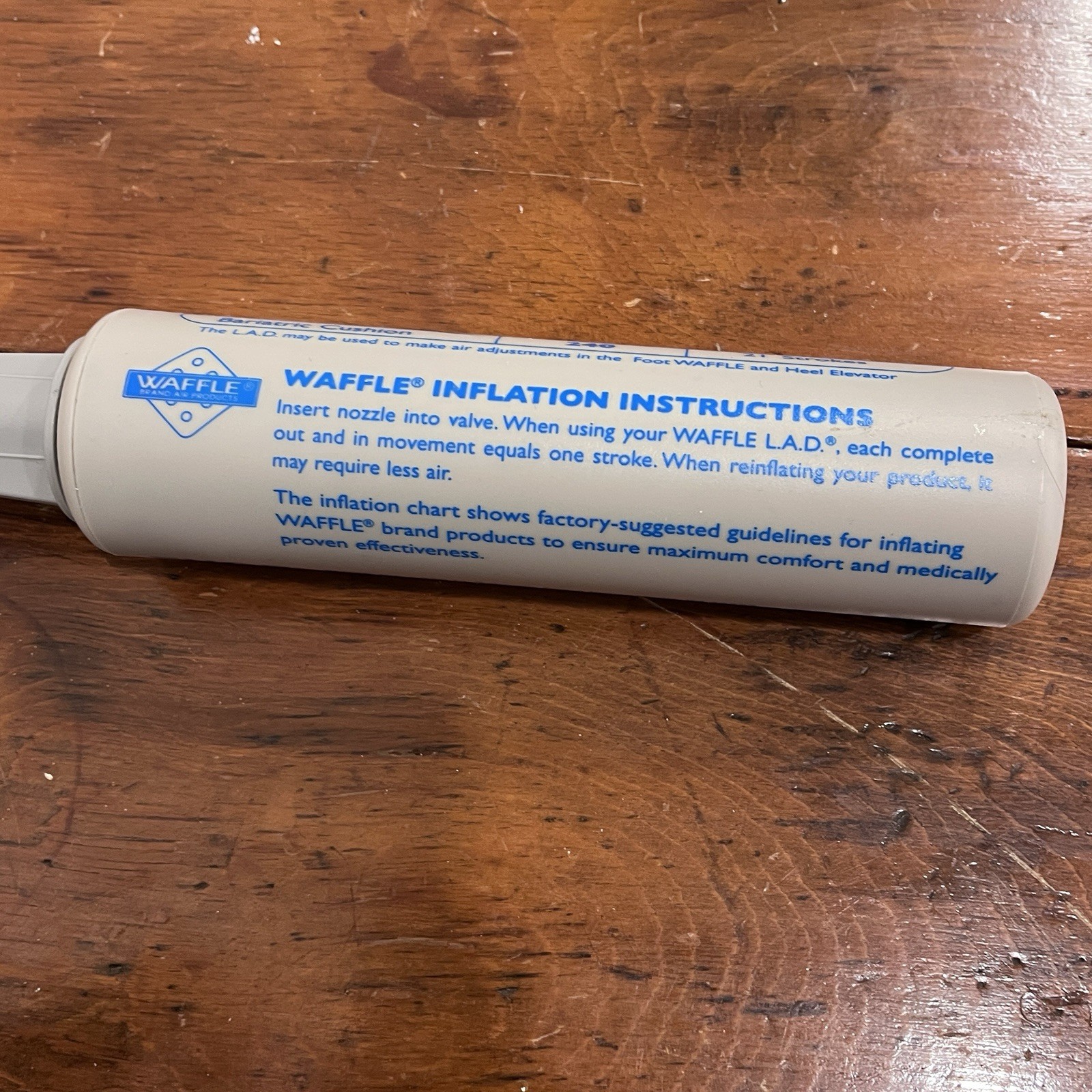 EHOB WAFFLE 520LAD SNGL English Manual Air Pump for Medical Overlays Cushions