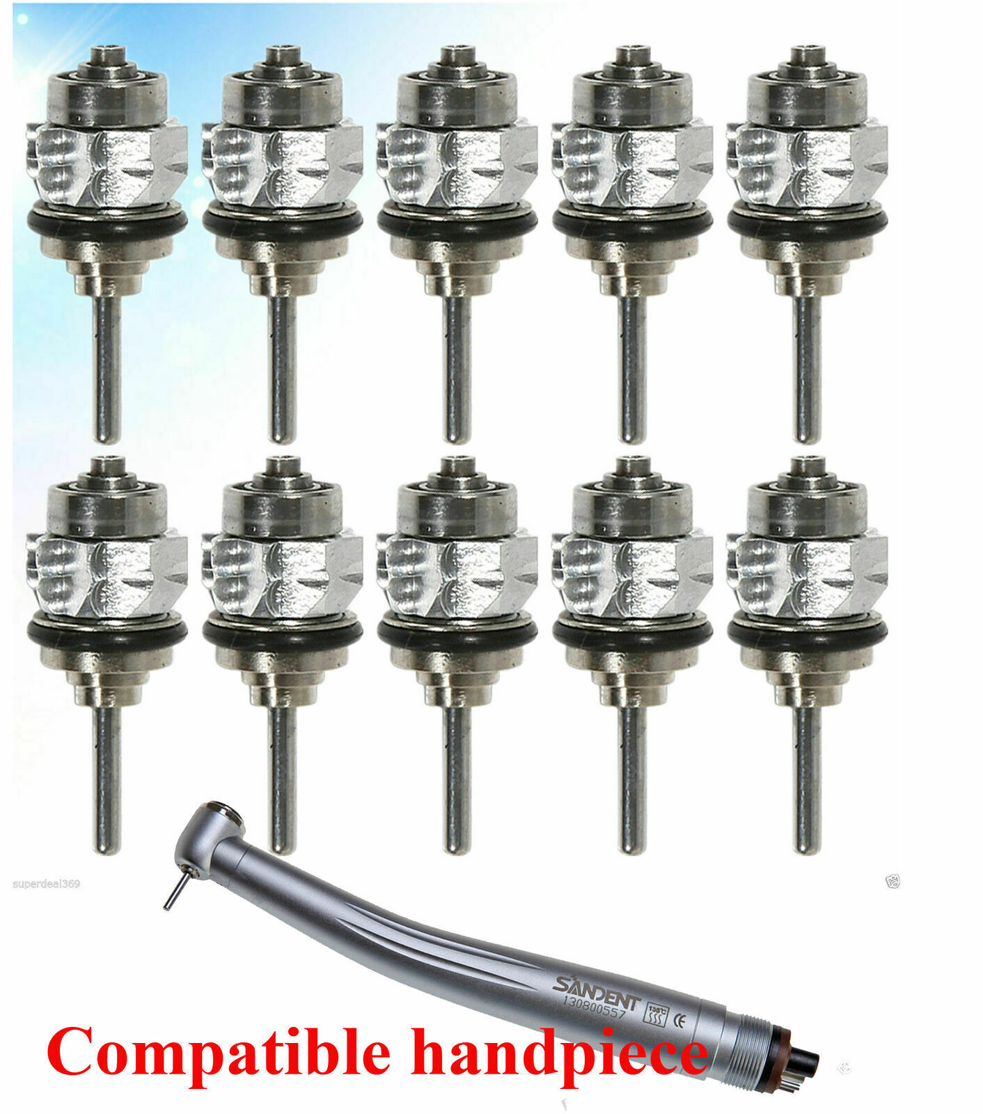SANDENT Dental High Speed Air Turbine Handpiece Cartridge Rotor Canister STNABT
