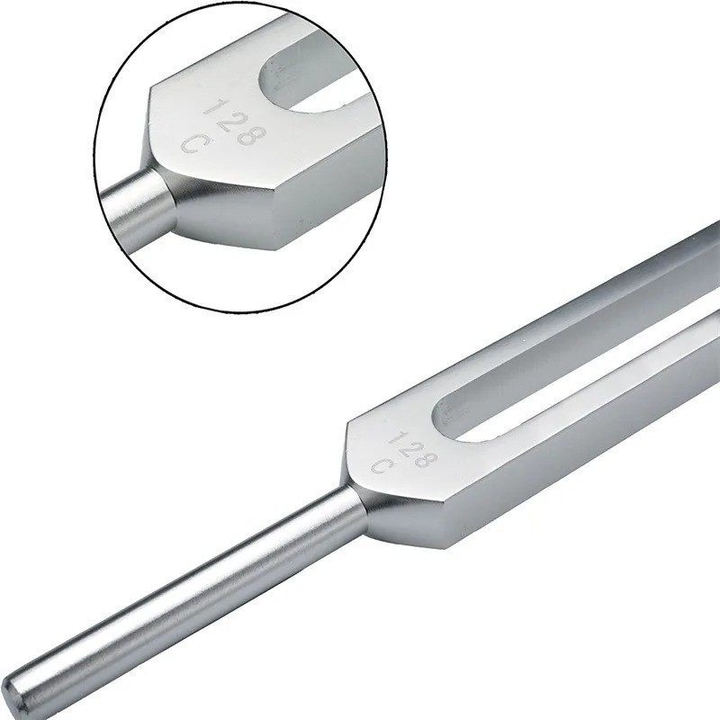 Aluminum Tuning Fork 128hz & Reflex Hammer for Healing Chakra Set Sound Therapy