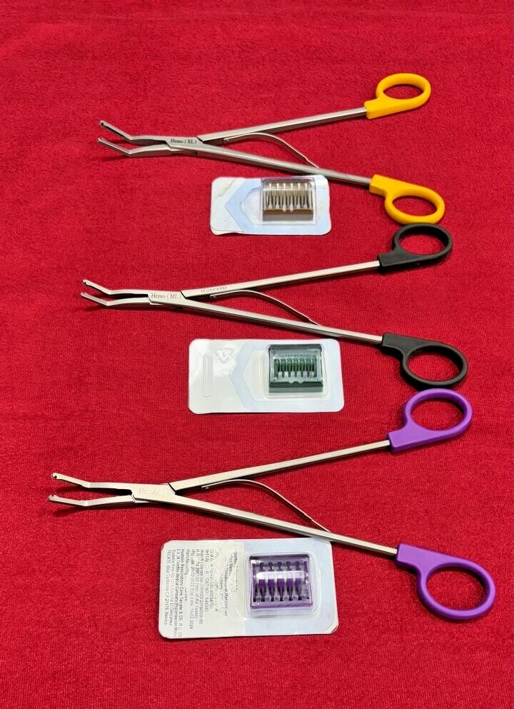 Open Surgery Hem-o-Lok Appliers with Cartridge Reusable Instruments – 3 Set