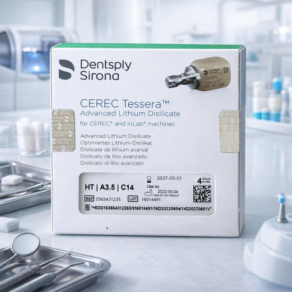 CEREC Dentsply Sirona Tessera – HT A3.5/ C14 – 4 Milling Blocks / New & Sealed