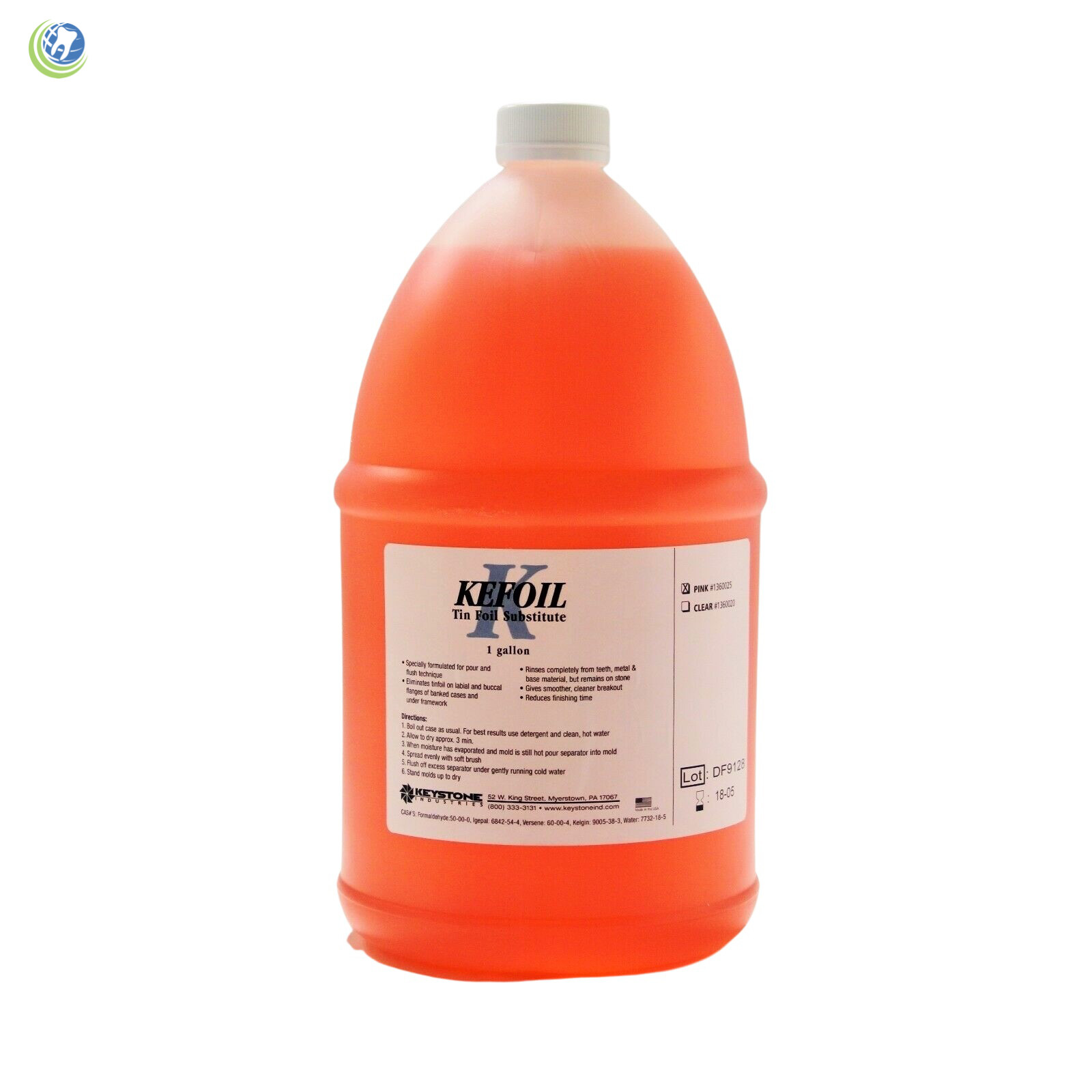 Dental Laboratory Acrylic and Flexibles Separator Foil 1 Gallon Alcohol-Free