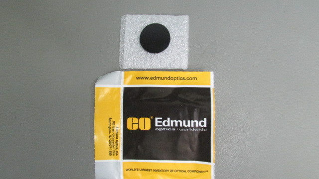 Edmunds Optics 1″ Diameter, Optical Cast Plastic IR Longpass Filter