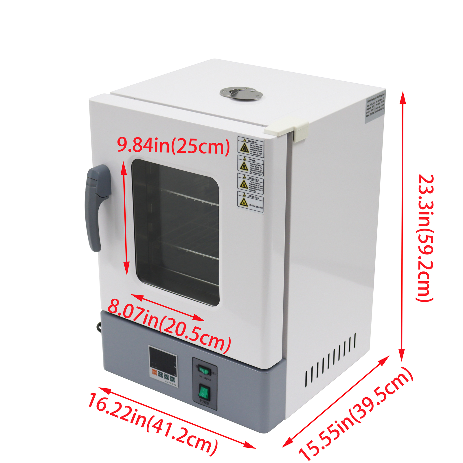 Digital Forced Air Convection Drying Oven AC110V 0.6KW Adjustable Speed Fan
