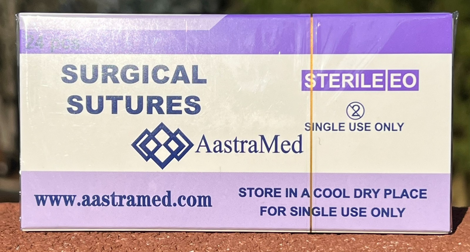 2/0 PGA, 48ct (2 Boxes) Polyglycolic Acid, Veterinary Dental, R-cut 30mm