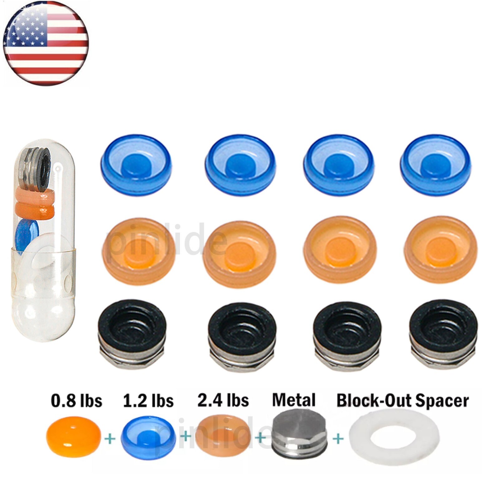US Dental Overdenture Implant Retention Caps Metal Housing Kit Universal