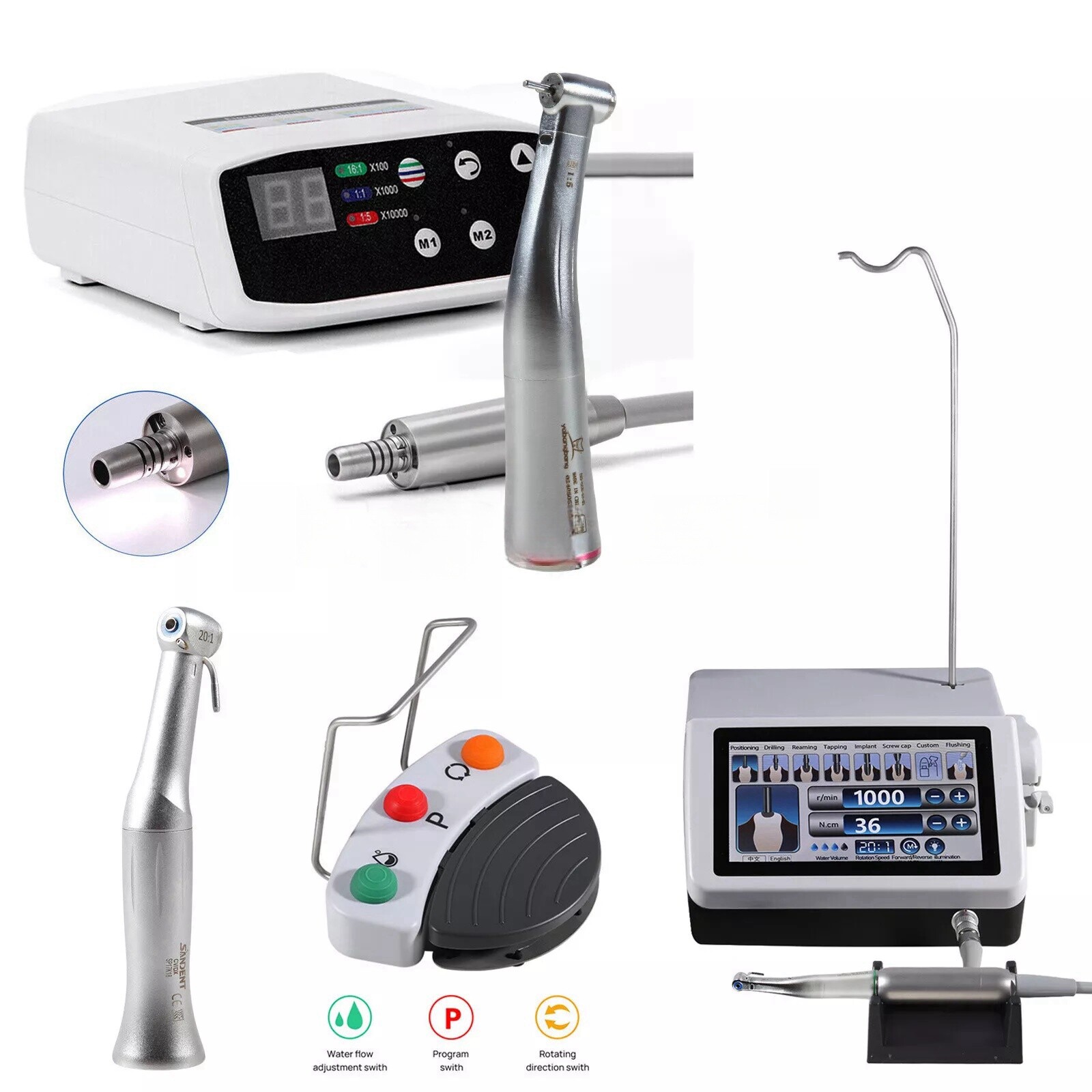 LED Dental Implant System Brushless Motor /Electric Micro Motor /Contra Angle st
