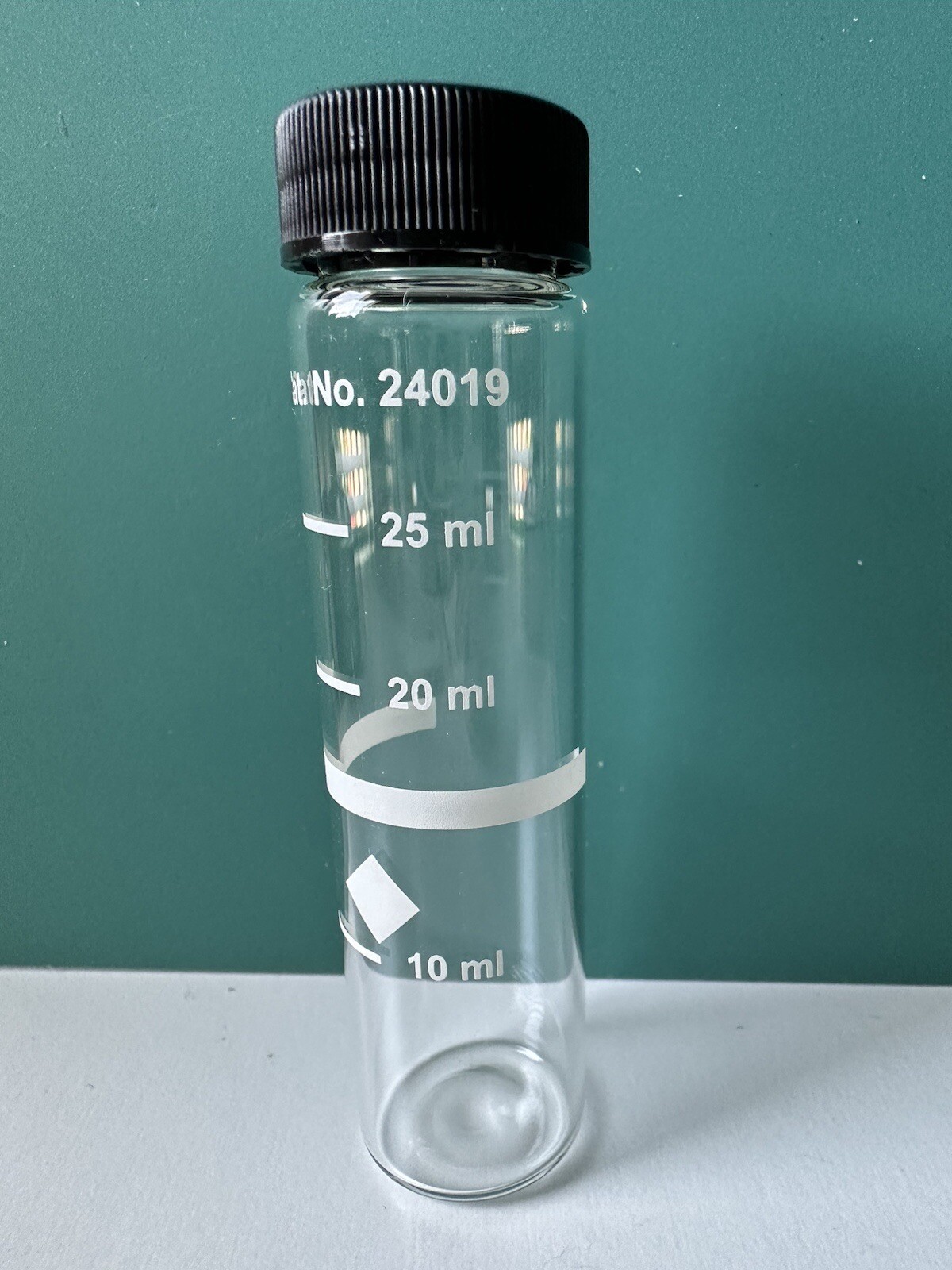 Hach Sample Cell With Cap 24019 Round 25mm 25ml Glass 10 20 25 ml Mark Pack Of 2