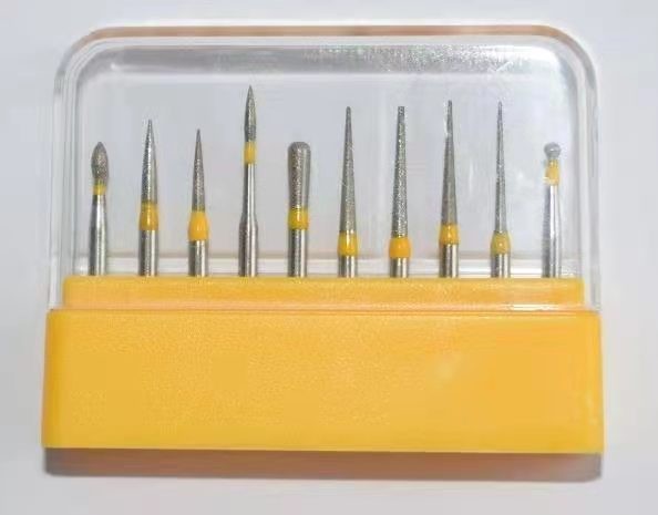 10Pcs/Box Dental FG Diamond Burs Composite Polishing for High Speed Handpiece