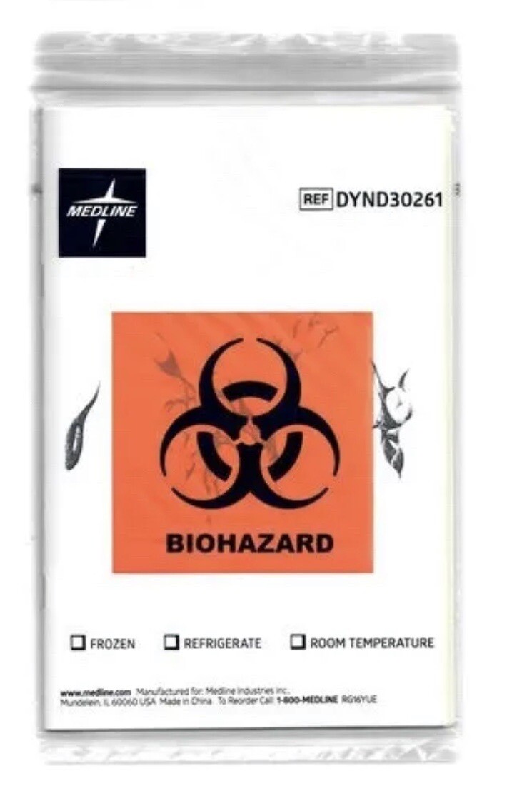 New Case 1,000-Bags Medline DYND30261 Zip Style 6″ x 9″ Clear Bags