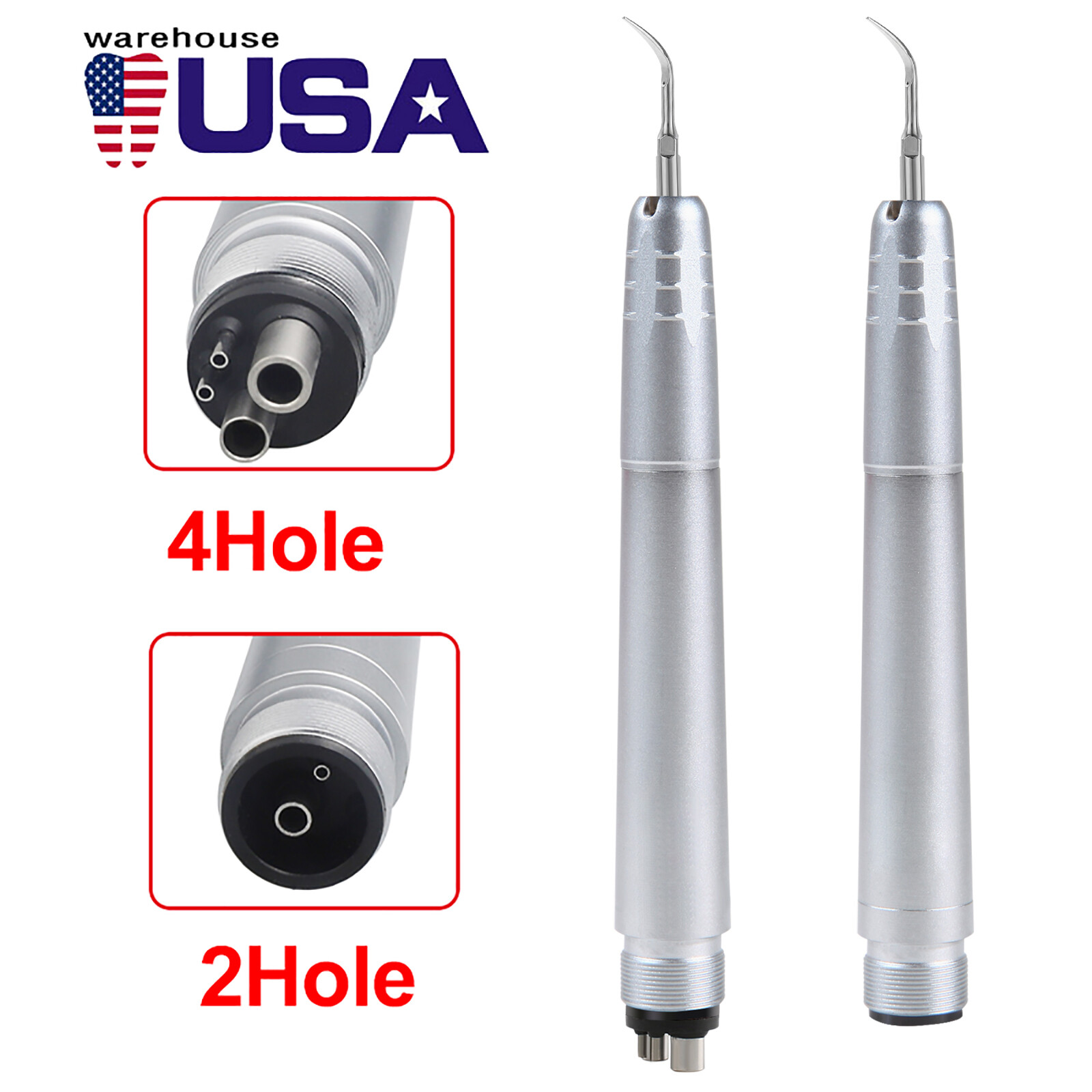 Dental pieza de Mano de Escalador de Aire Sónico+G1, G2, G4 Puntas USA