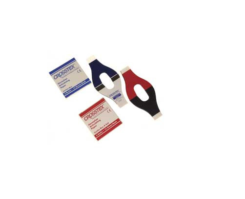 Crosstex TPH Articulating Paper, Horseshoe, Blue Red Combo (Pack of 12)